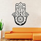 BIBITIME Wall Decal Vinyl Sticker Decals Hamsa Hand Eye Indian Yoga Buddha Menhdi Ganesh Fatima Namaste