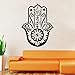BIBITIME Wall Decal Vinyl Sticker Decals Hamsa Hand Eye Indian Yoga Buddha Menhdi Ganesh Fatima Namaste