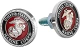 Usmc Marines Insignia License Plate Screw Bolts Set of 2