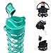 Lifefactory 522004 LF522004C4 16-Ounce BPA-Free Glass Water Bottle with Active Flip Cap & Silicone Sleeve, Aquatic Green
