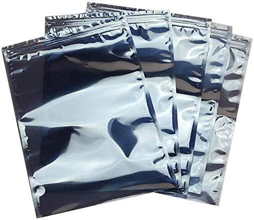 esd bags,10pcs Premium Anti-Static Resealable Bags 15 X 20 cm 5.9''x7.9" Plastic Static Free Bag for Motherboard 2.5in 3.5in hard drives SSD HDD ddr3 Ram Computer Electronic Components harddrive bags