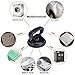 hommaus Black Aluminum Suction Cup Hadle Lifter for Heavy Glass/Tiles/Mirror/Granite/Furniture/Window Lifting (4.75 inches)