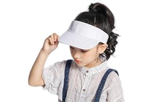 KORHLEOH Sun Visor for Kids Adjustable Girls Sun Cap - Summer Outdoor UV Protection Sports Hat for 2 to 6 Years