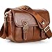 Koolertron Waterproof Vintage fashionable PU Leather DSLR Camera Bag Shoulder Messenger Bag Fit DSLR with 2 lenses For Canon Sony Nikon Canon Olympus And So On (Antique Brown)