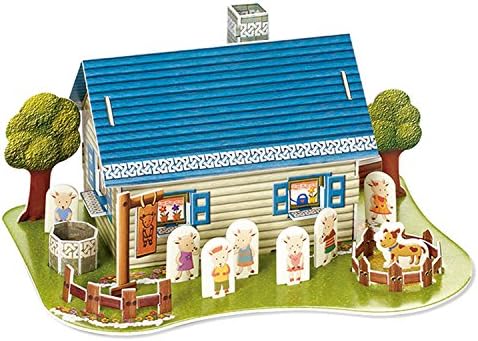 The Home Of The Lamb 3d Paper Puzzles German Architecture Children Gift Puzzle Educational Toys For Birthday