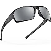 KastKing Chippewa Polarized Fishing Sunglasses, UV400 Protection Full Wrap Frame Sports Cycling Sunglasses, 1.0mm TAC Lenses