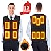FERNIDA Unisex Electric Heated Vest Lightweight Size Adjustable Insulated Thermal Heating Vest Jacket(Battery Included)