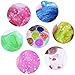 DIY Slime Kit Supplies for Kids - AUNOOL Clear Crunchy Slime Kit for Gifts, Include Colorful Slime Foam Beads Glitter Fruit Slices and Fishbowl Beads (27Pack)