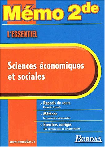 Sciences économiques et sociales
