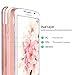 Hinpia Galaxy S6 Case (Not Fit S6 Edge/ S6 Edge Plus) 2 in 1 Dual Layer Heavy Duty Rugged Shockproof Slim Protective Hard Soft Rubber Bumper Case Cover for Samsung Galaxy S6 (Rose Gold)
