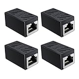 SOFT&COM RJ45 Coupler, 4 Pack Cat6