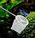 Upettools Fish Shrimp Skimming Net Fine Mesh Extendable Stainless Steel Handle Fishing Net for Aquarium Fish Tank Pond Creek