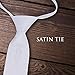 Simply Charming Boy's White Satin First Communion Tie with Embroidered Chalice