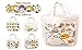 Neko Atsume Kitty Collector Cotton Fabric Mini Tote Hand Bag (Flyer Pattern)