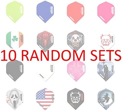 Winmau Rhino Long Life Standard Extra Thick Dart Flights (3 Sets of 3-9 Flights)