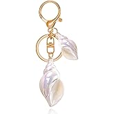 YALLNASL Beach Bag Accessories for Women Girls Beach Keychains for Purse Tote Bag Seashell Charms for Handbag Backpack Shell