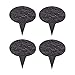 VersaChalk Black Slate Cheese Markers, Set of 4, Round - Small Rustic Farmhouse Decor Chalkboard Signs for Charcuterie Cheese Board Serving Tray Accessories