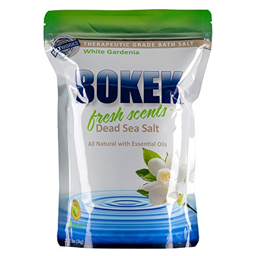 Bokek Fresh Scents White Gardenia Scented Dead Sea Salt – 2.2 lb Bag
