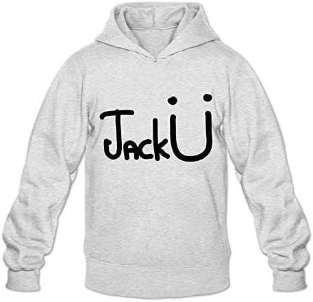 Soulya Men's Skrillex And Diplo Present Jack U Where Are U Now 3D Hoodies Sweatshirt Size US White