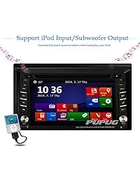 Navegación GPS de doble DIN de 6.2 pulgadas para la cámara de respaldo inalámbrica universal para auto universal en el tablero Headunit Win CE 8 Audio estéreo para auto Reproductor de DVD para PC automático