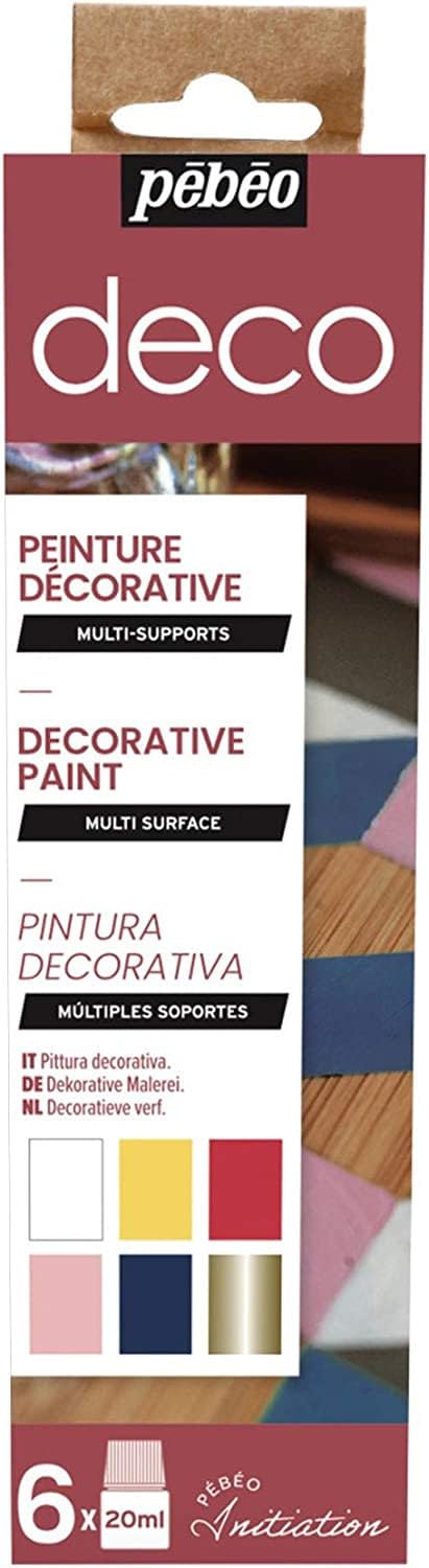 Pebeo Deco Initiation Glossy Set, Assorted, 6X20ML