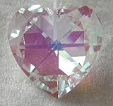 Swarovski 20mm Aurora Borealis Small Crystal Heart Prism
