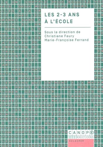 Les  2-3 ans à l'école
