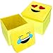JOYIN Toy Pack of 2 Toy Storage Chest Collapsible Folding Organizer Storage Ottoman Children Seat