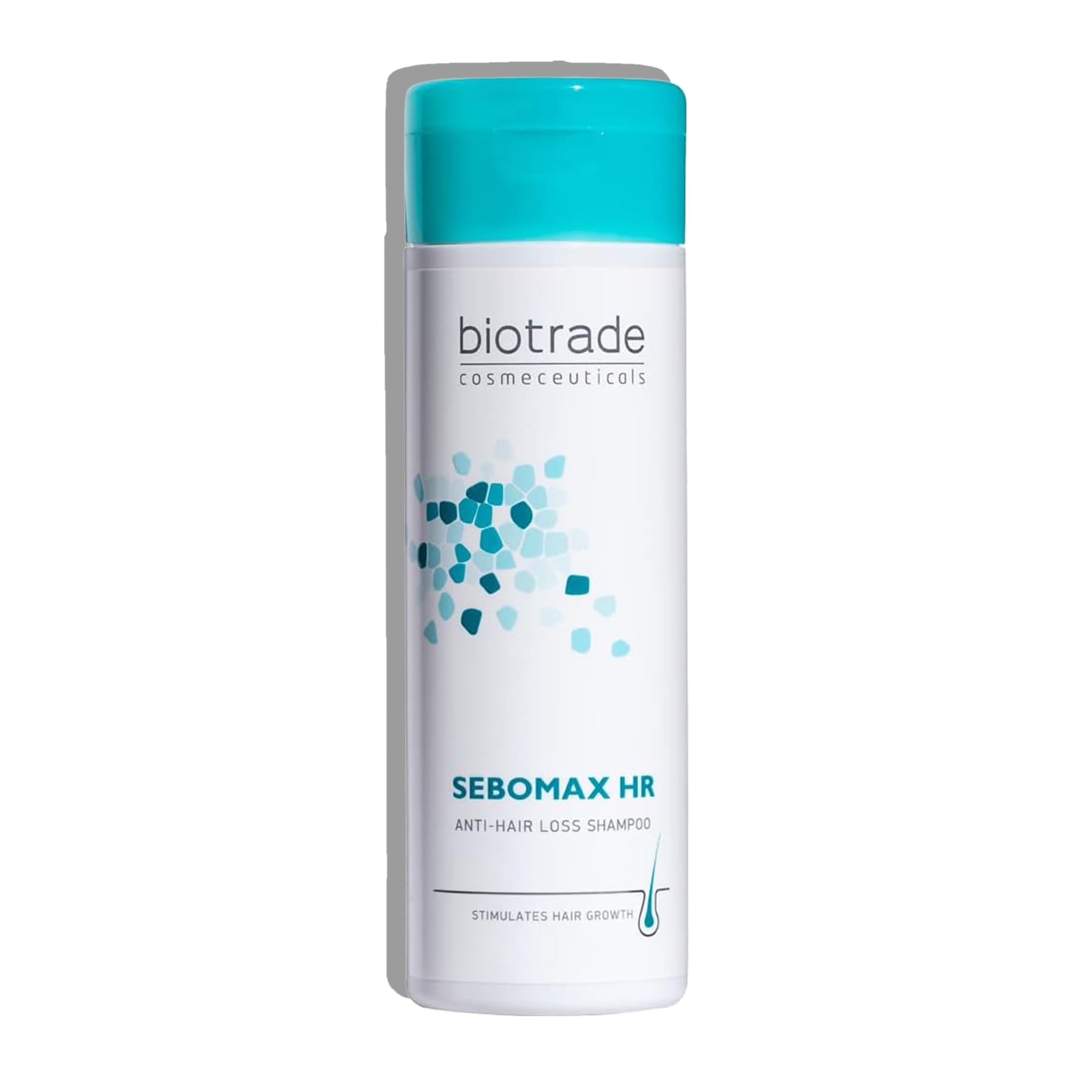 Sebomax HR Anti-Hair Loss Shampoo for All Hair Types – Gentle Cleanser & Hair Growth Shampoo that Increases Density and Fortifies & Strengthens Roots, 200 ml