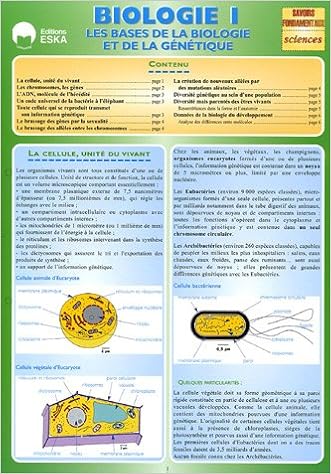 Biologie Tome 1 Les Bases De La Biologie Et De La Genetique Amazon Fr Demounem Regis Livres