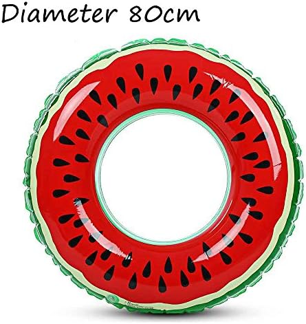Veslagy 60/70/80/90CM Beach Or Swimming Pool Swimming Ring PVC Inflatable Watermelon Adult Children's Fruit Swimming Circle