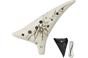 Ocarina Instrument, SENHAI 12 Hole Alto C Ocarinas of Time with Music Score, Lanyard, and Protective Bag for Beginners & Prof