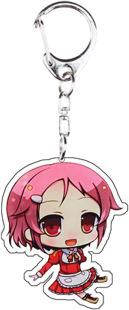 dfhdrtj Nice Anime Sword Art Online Acrylic Keychain Double-sided Transparent Pendant(None H06)