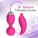 Wireless Remote Control Electrical Vibrating Kegel Balls for Shrink and Massage Vagina Muscles Bullet Mini Vibrator Egg -Best Adult Sex Toys for Women, USB Rechargeable 10 Frequency for Couples
