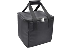 Projector Carrying Case 27cm Cube (10.6 inch) - Oxford & Velvet Protective Bag with Removable Dividers for Travel & Storage