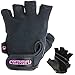 Contraband Pink Label 5057 Classic Weight Lifting Gloves for Women | Workout Gloves for Women w/Leather Palm | Gym Gloves w/Light-Medium Padding | Fingerless Weightlifting Gloves