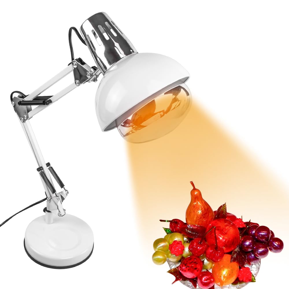 DUEBEL Heating Lamp for Candy Making –Affordable Candy Heater Perfect for Beginners in Sugar Art, Baking, and Confectionery - White & Silver Plating