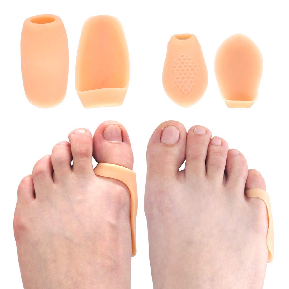 Dr. Foot Bunion Protector Pads, Toe Guards For Pinky Toes and Big Toes, Tailors Bunion Gel Shields Cushion