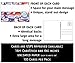100 Pack of Blank Postcards. Each Post Card in This Patriotic, Bulk Set is 4 x 6, USPS Compliant (mailable), and USA Made. Mail to Voters to get Votes. Flip Side is Plain White and unused. (Buttons)