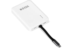 VISIONHMD USB C AR Glasses Adapter with 5000mAh Battery | 4K60Hz & 2K120Hz | Compatible with iPhone 17/16/15, Android, Switch, Steam Deck, ROG | Works with Xreal/Viture/RayNeo (White)