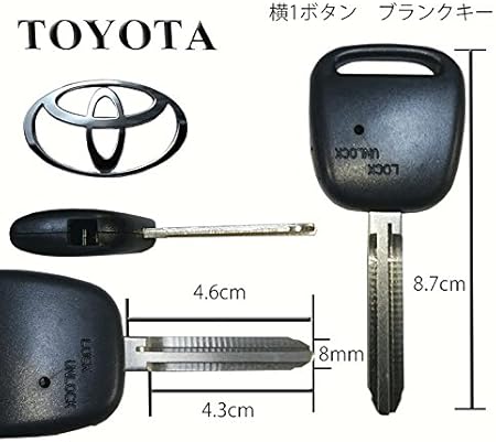 Amazon Gn2 Toy43 M3 ブランクキー 車キー トヨタ エスティマ エスティマハイブリッド ノア ヴォクシー ウィッシュ ヴィッツ イプサム イスト シエンタ ラウム クルーガ スパシオ セリカ マーク カルディナ Rav4 プロボックス サクシード プラッツ ファン