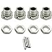 1 Set Aluminum 17mm Rim Wheel Hex Mount Hub Nuts & Pins for 1/8 RC Car Buggy Truck Silver
