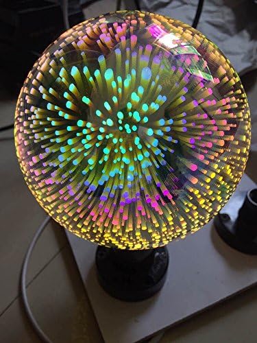 G80 LED Bulb Firework Blossom, 3.5W E27 3D Light Bulb 86V-265V Creative Colorful Decorative Lamp G80 Filament Fireworks Ball Light Home Bar Cafe Party Wedding Show Ornament Store Decor, Cold (G80)