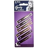 Goody Samantha Barrettes, Assorted Colors, 6 Pcs #08575