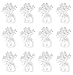 Metallic Wrapped Balloon Weight - White Pack of 12