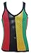 Crystal Mens 100% Cotton Stripe Mesh Fishnet Fitted String Muscle Vest