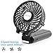 OPOLAR Portable Battery Operated Handheld Personal Desk Fan with 5-20 Hours Working Time/5200mA Power Bank,3 Setting, Strong Wind,Foldable Design, for Travel,Camping and Outdoor Activities,White