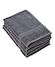 Goza Towels Cotton Hand Towels, 16 by 28 inch (4 Pack) (Grey)