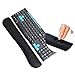 Keyboard Wrist Rest,Wrist Rests for Keyboard and Mouse,Memory Foam Ergonomic Wrist Support for Easy Typing Pain Relief, Office, Gaming,Computer, Laptop, Mac, Black