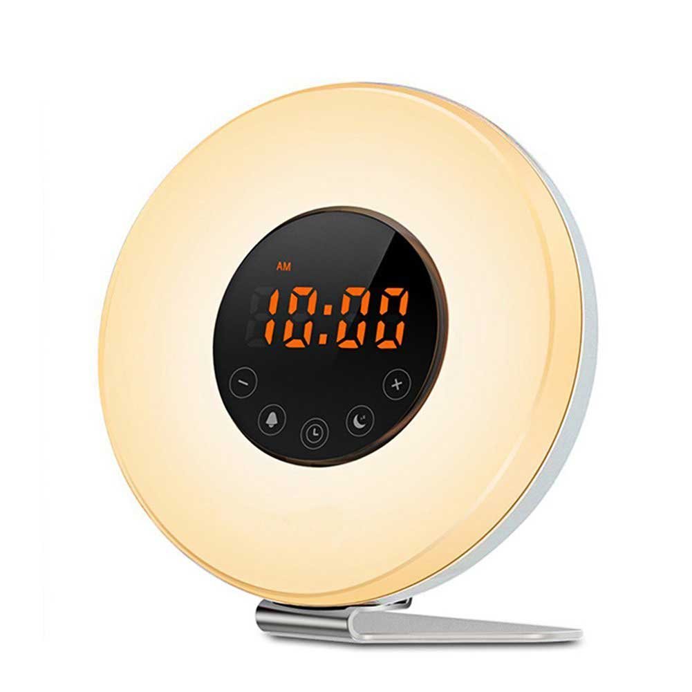COULAX Wake Up Light Despertador Luz LED Despertador Colores sonidos de la